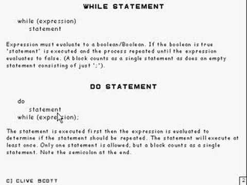 Java Tutorial 10 While Statements And Do Statements