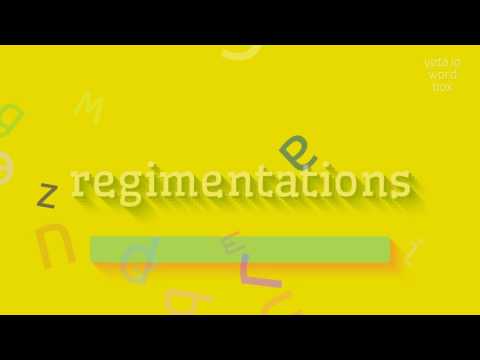 How to say "regimentations"! (High Quality Voices) Video