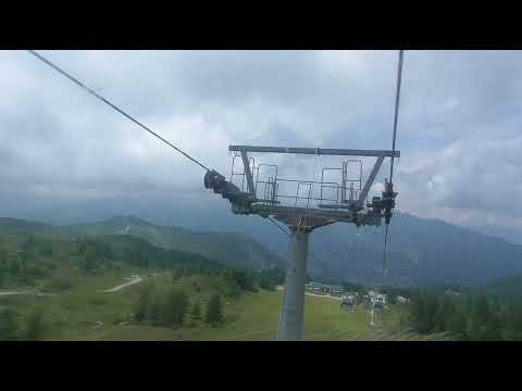 Discesa integrale cabinovia Agamatic "Grostè 1+2"- Madonna di Campiglio (TN)