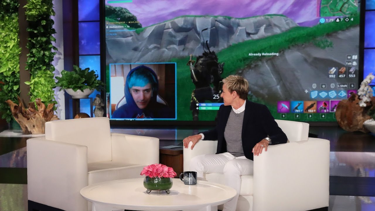 Ellen Makes Surprise Cameo During Ninjaâ€™s â€˜Fortniteâ€™ Livestream - YouTube