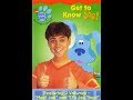 Opening To Blue S Clues Get To Know Joe 2002 DVD