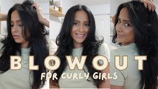 At Home Blowout Tutorial (for curly hair girls) | tips to prep your hair and make your blowout last!