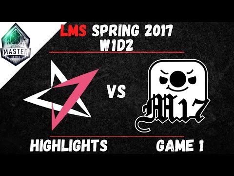 JT vs M17 Highlights Game 1 LMS Spring W1D2 2017 J Team vs Machi E-sports
