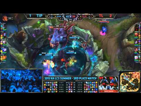 Amazing TL Fenix Orianna shockwave baron steal TIP vs TL Game 4 NA LCS 3rd & 4rd place game
