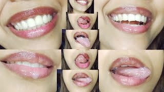 Extreme Closeup Moving Tongue//Tongue Challenge Wi
