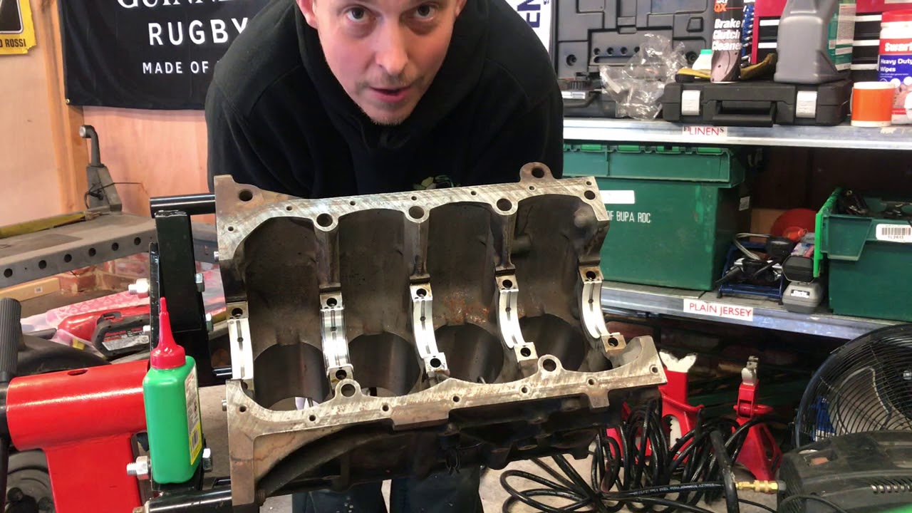 Bmw M44 engine rebuild part 1 crank installation