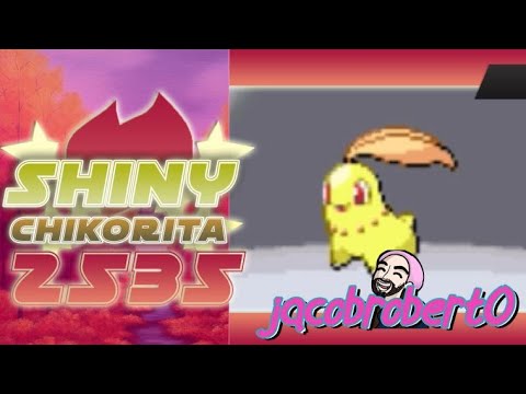 Heart Gold Starter Shiny Chikorita in 844 SRs