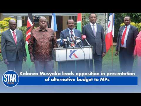 Kalonzo Musyoka Leads Opposition in Presentation of Alternative Budget to MPs