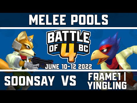 Soonsay vs Frame1 | yingling - Melee Singles Pools - Battle of BC 4