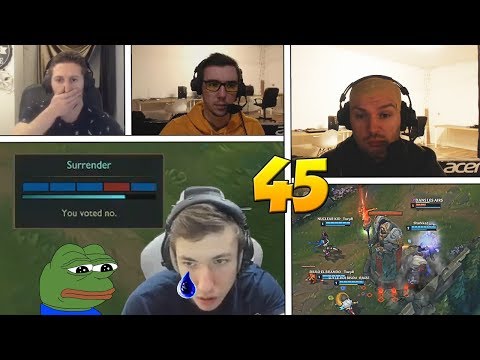 Quand les 4 TEAMMATES de SARDOCHE décident de SURREND - Best of LoL Stream FR #45
