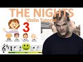 Avicii - The Nights Sheet music and easy violin tutorial