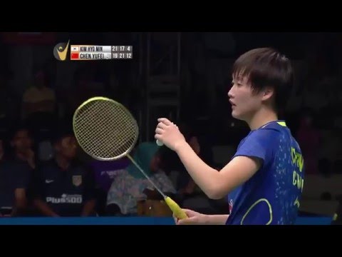 Yonex Sunrise Indonesian Masters 2015 | Badminton SF M3-WS | Kim Hyo Min vs Chen Yufei