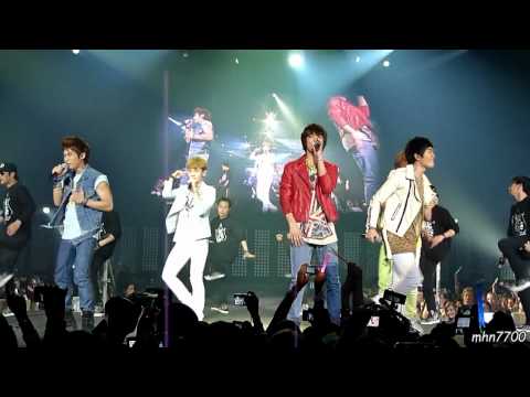 [HD fancam] 110610 SHINee - ment + 누난 너무 예뻐 + Get Down + 줄리엣 @ SMTown Paris