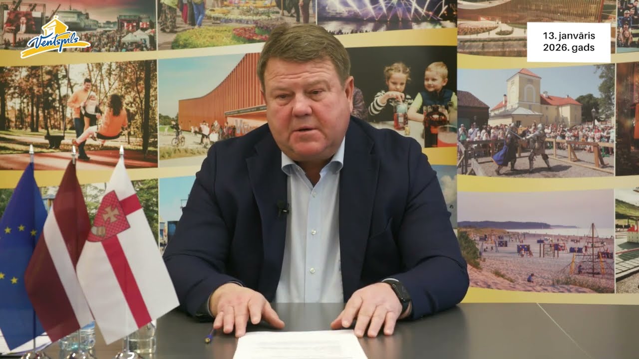 VIDEO: A. Gūtmanis par Ventspils pilsētas aktualitātēm – 13.01.2026.