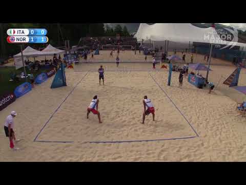 Mol.A/Sørum (NOR) vs. Andreatta/Abbiatti (ITA) FIVB Major Series Gstaad 2018 Pool Play