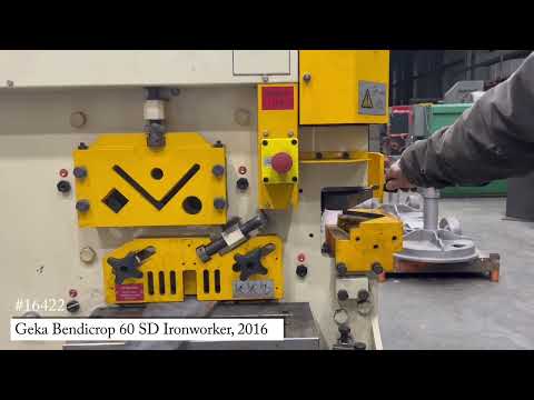 Checking out and running a Geka Bendicrop 60 SD Ironworker, 2016