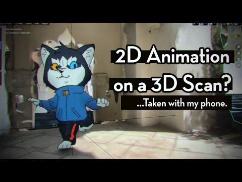 How I put 2D Animated Characters on 3D Sets with BLENDER
