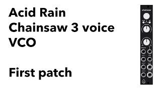 Video thumbnail for Acid Rain Chainsaw by John Schussler