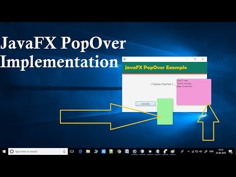 JavaFX PopOver From ControlsFX