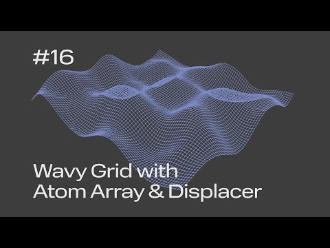 Cinema 4D Quick Tip #16 - Wavy Grid with Atom Array & Displacer (Project File on Patreon)