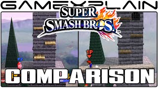 Hyrule Castle 64 Head-to-Head Comparison (Smash Bros Wii U vs. Smash Bros 64)