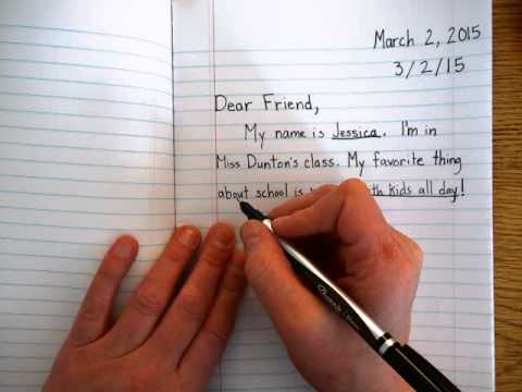 How to write a Friendly Letter Video