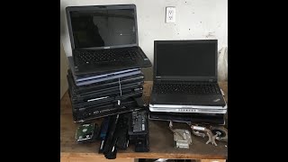 Scrapping 13 laptops for gold, copper, aluminum, and ZERO WASTE! Where  to sell your parts.