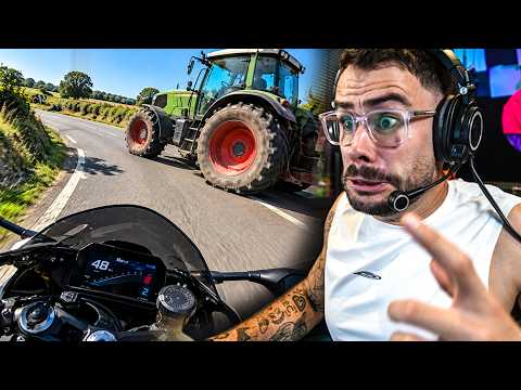 Le TRACTEUR lui COUPE la route ! (React Motos)
