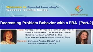 Decreasing Problem Behavior with a FBA [Part 2]