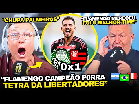 Neto and South Americans go crazy over Flamengo's fourth Libertadores title.