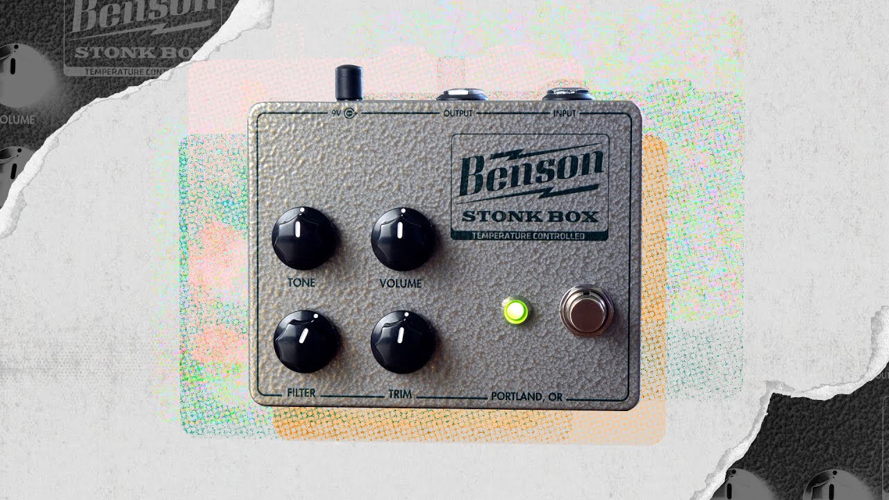 Andy Martin Demos Benson Amps Stonkbox: A Germanium, Temperature-Controlled Boutique Fuzz - YouTube