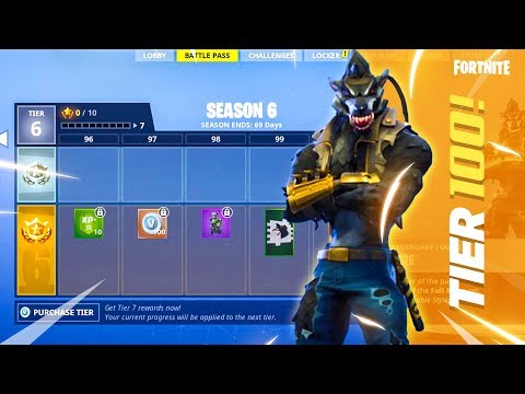 ALL Season 6 Battle Pass Rewards (MAX LEVEL TIER 100!)