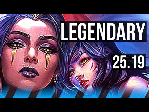 LEBLANC vs AHRI (MID) | 17/1/2, 8 solo kills, Legendary, 40k DMG | KR Diamond | 25.19