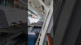 Looking Between Carnival Dream And Rhapsody of the Seas
