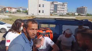 Seydişehir'de inşaattan düşen işçi yaralandı