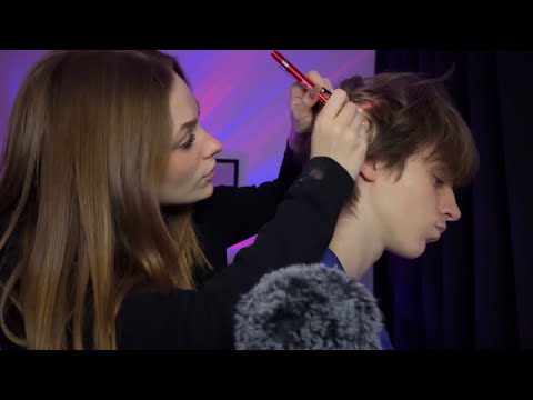 💈ASMR: I'LL TAKE CARE OF YOUR HAIR 💆🏼‍♀️ (hairdresser roleplay with my brother)