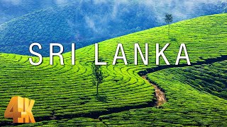 FLYING OVER SRI LANKA (4K UHD) - Soft Music With Wonderful Nature Videos For Relaxation On New TV