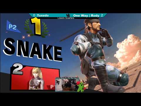 One Way | Rody (Snake) vs Tuxedo( Zero Suit Samus) Losers Quarter-Final