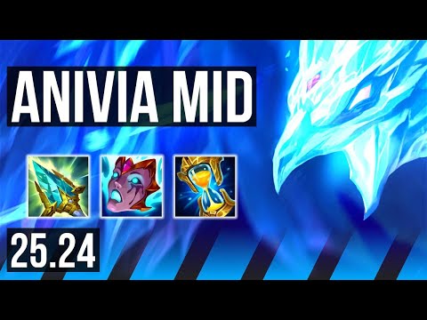 ANIVIA vs YASUO (MID) | Good KDA: 16/1/9, 41K damage | KR Diamond | 25.24