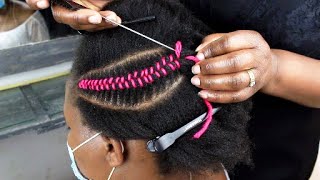 Ultimate Tutorial | Needle &amp; Yarn Cornrows. Stitching and Undoing. Must Watch