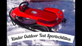 KInder Outdoor Test: Sportschlitten Snow Future