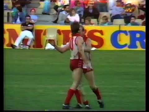 4th Qu: Rd 17 1987, Sydney vs Essendon, SCG, VFL AFL Football , Record Score
