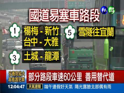 端午連假湧車潮 國道23-6時免費
