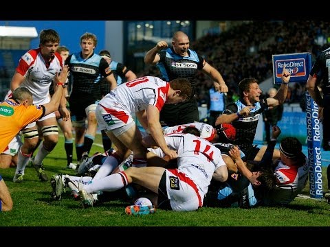 Super Tommy Seymour Try - Glasgow Warriors v Ulster 18th April 2014