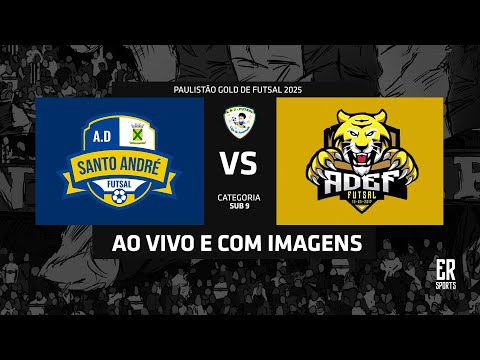 AD Santo André x ADEF - SUB 9 | 08/11/2025 | AO VIVO | Quartas de Final | Paulistão Gold | Diamante