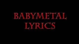 BABYMETAL - THE ONE English Version Lyrics