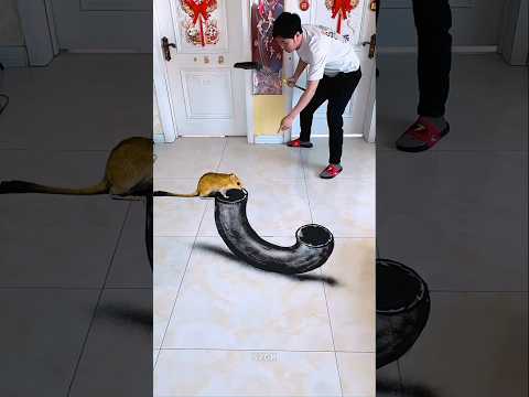 चूहे ने चंपा की रंगोली बेकार कर दी ~mini wood toy woodworking art skill wood hand craft#short