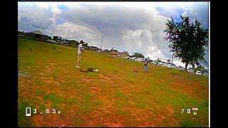 FPV Tadpole chasing an RC truck at the park
