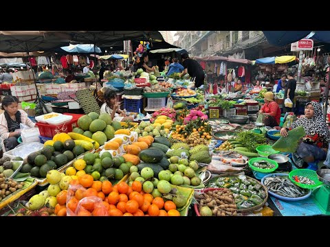 Best Orussey Street Market & Fast Food - Amazing Food, Duck, Fruit & More  Selling On The Street