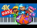 CBeebies Kerwhizz Theme Song Slow Easy Piano Tutorial 4K